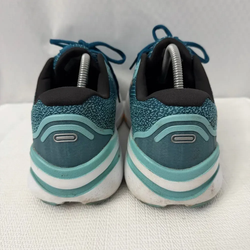 Brooks Ghost Max 2 Shoes Mens Size 11 D Running Moroccan Blue Aqua Orange Pop